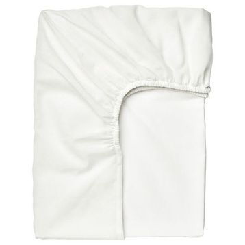 IKEA Taggvallmo Beyaz 90x200 cm Tek Kişilik Lastikli Çarşaf