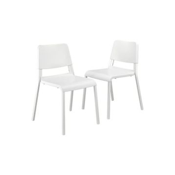 IKEA Teodores Beyaz 2 Adet Mutfak Sandalyesi Seti