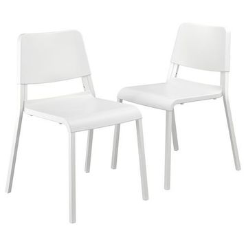 IKEA Teodores Beyaz 2 Adet Mutfak Sandalyesi Seti