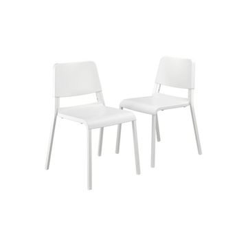 IKEA Teodores Beyaz 2 Adet Mutfak Sandalyesi Seti