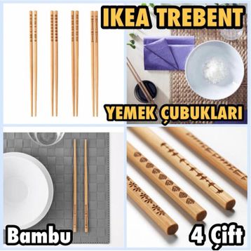 IKEA Trebent Bambu Yemek Çubuğu