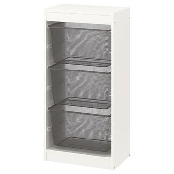IKEA Trofast 34x44x55 cm Beyaz-Gri Saklama Ünitesi