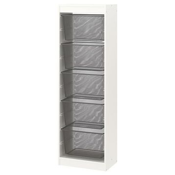 IKEA Trofast 34x44x55 cm Beyaz-Gri Saklama Ünitesi