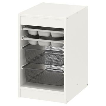IKEA Trofast 34x44x55 cm Beyaz-Gri Saklama Ünitesi