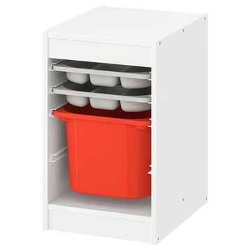 IKEA Trofast 34x44x55 cm Beyaz-Gri Saklama Ünitesi