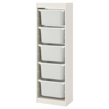 IKEA Trofast 46x30x145 cm Beyaz Saklama Ünitesi