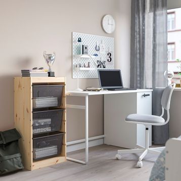 IKEA Trofast 94x44x91 cm Çam-Gri Saklama Ünitesi