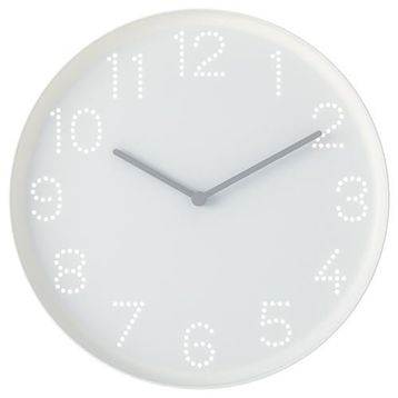 IKEA Tromma 25 cm Beyaz Duvar Saati