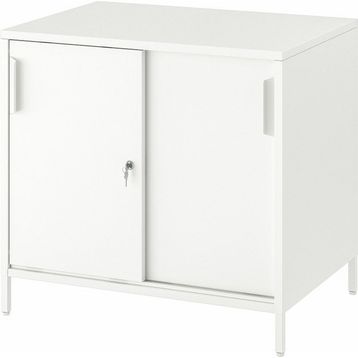 IKEA Trotten 80x75 cm Beyaz Ofis Dolabı