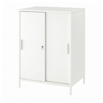 IKEA Trotten Beyaz 80x110 cm Sürgü Kapaklı Dolap