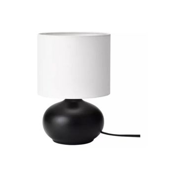 IKEA Tvarfot Siyah Beyaz Abajur