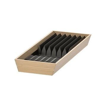 IKEA Uppdatera 20x50 cm Açık Bambu Antrasit Çekmece Düzenleyici