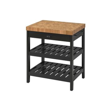 IKEA Vadholma Siyah Meşe 79x63x90 cm Mutfak Adası
