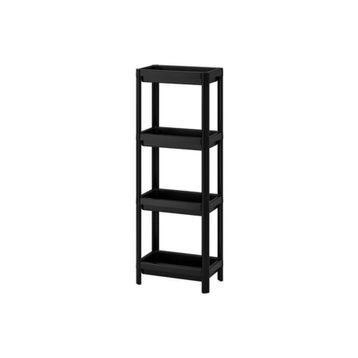 IKEA Vesken 37x23x101 cm Siyah Raf Ünitesi