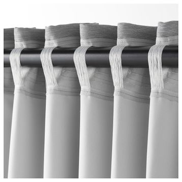 IKEA Vilborg Gri 145x300 cm 2 Kanat Perde