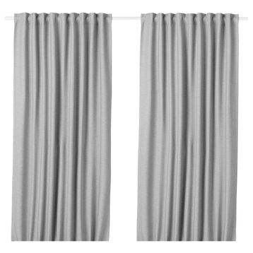 IKEA Vilborg Gri 145x300 cm 2 Kanat Perde