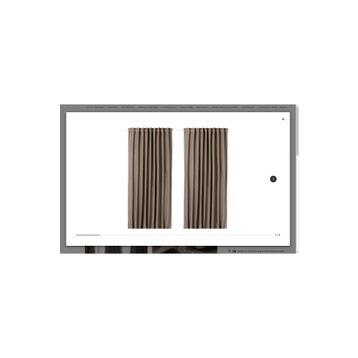 IKEA Vilborg Gri 145x300 cm 2 Kanat Perde