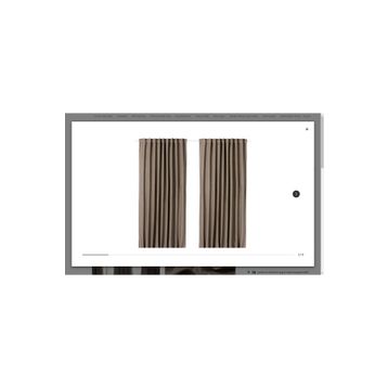 IKEA Vilborg Gri 145x300 cm 2 Kanat Perde