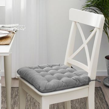 IKEA Vıppart Gri 38x38x6.5 cm Sandalye Minderi