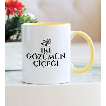 İki Gözümün Çiçeği Kupa Bardak