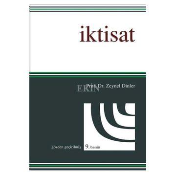 İKTİSAT - ZEYNEL DINLER (ISBN:9789944141147)