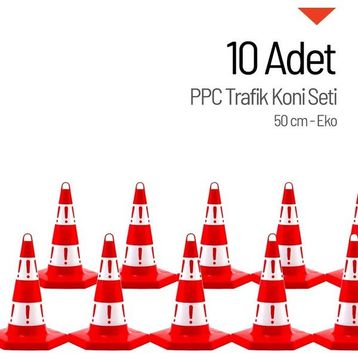 İleri Trafik 10 Adet Eko 50 cm Trafik Dubası