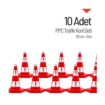 İleri Trafik 10 Adet Eko 50 cm Trafik Dubası