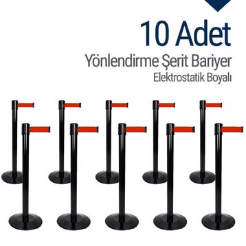 İleri Trafik 10 Adet Yönlendirme Şerit Bariyer