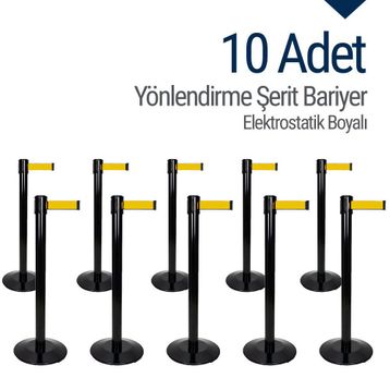 İleri Trafik 10 Adet Yönlendirme Şerit Bariyer