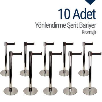 İleri Trafik 10 Adet Yönlendirme Şerit Bariyer