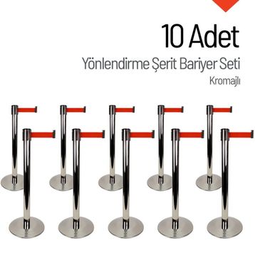İleri Trafik 10 Adet Yönlendirme Şerit Bariyer