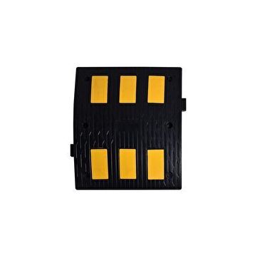 İleri Trafik 50 x 60 x 4,5 cm Kauçuk Hız Kesici 6 Bantlı Yol Kasisi
