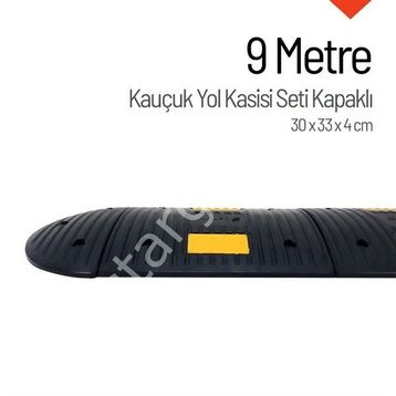 İleri Trafik Kauçuk Hız Kesici Set Kapaklı 9 m Eko Yol Kasisi