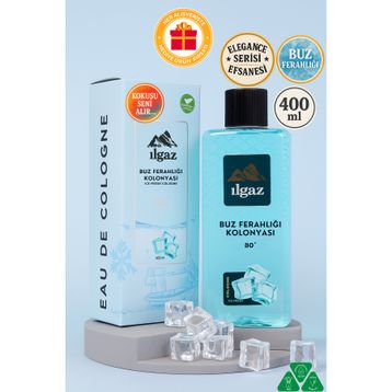 Ilgaz 400 ml 80° Elegance Buz Ferahlığı Kolonyası