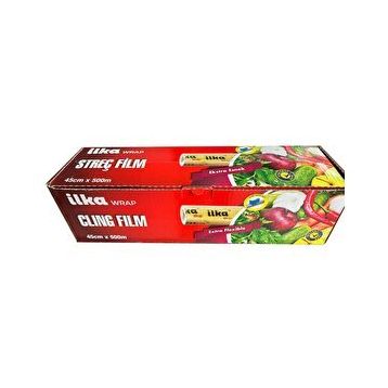 İlka 45 cm 500 mt Şeffaf Mutfak Rulo Streç Film Folyo