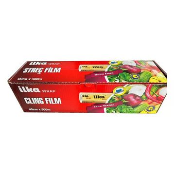 İlka 45 cm 500 mt Şeffaf Mutfak Rulo Streç Film Folyo