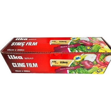 İlka 45 cm 500 mt Şeffaf Mutfak Rulo Streç Film Folyo
