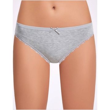 İlke İç Giyim 278 Melanjli Dantelli Bikini 3 Adet Kadın Külot