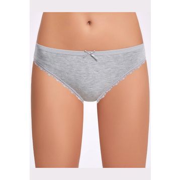 İlke İç Giyim 278 Melanjli Dantelli Bikini 3 Adet Kadın Külot