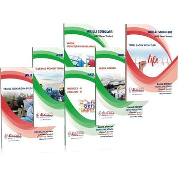 İlkumut Yayınları - AÖF Sağlık Kurumları İşletmeciliği 1. Sınıf 2. Yarıyıl Bahar Dönemi Güncel 6'lı Set