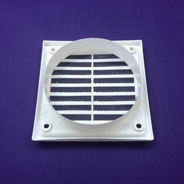 İloz 125 mm Çap Beyaz Dış Duvar Izgarası