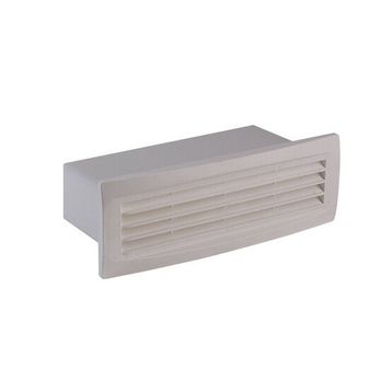 İloz İçten Klapeli 125 mm Beyaz Dış Duvar Izgarası