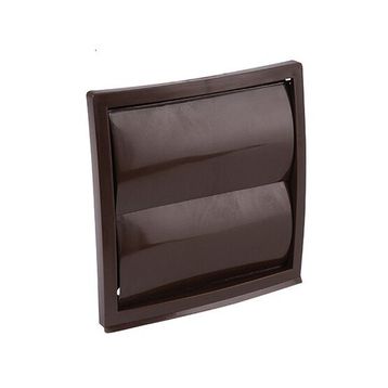 İloz Jaluzili 100 mm Çap Kahve Dış Duvar Izgarası