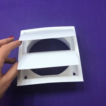 İloz Jaluzili 125 mm Çap Beyaz Dış Duvar Izgarası
