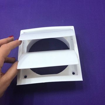 İloz Jaluzili 125 mm Çap Beyaz Dış Duvar Izgarası