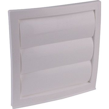 İloz Jaluzili 150 mm Çap Beyaz Dış Duvar Izgarası