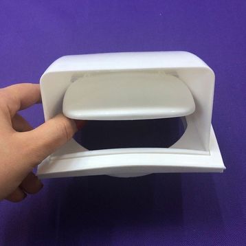 İloz Korumalı 125 mm Çap Beyaz Dış Duvar Izgarası