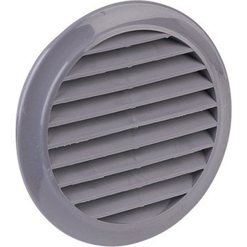 İloz Yuvarlak 100 mm Çap Gri Dış Duvar Izgarası