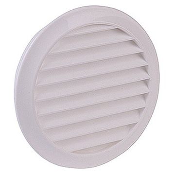 İloz Yuvarlak 100 mm Çap Kahve Dış Duvar Izgarası