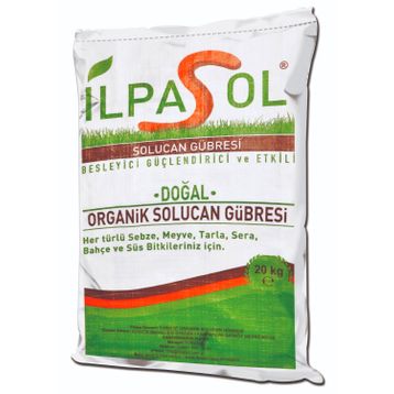 İlpasol %100 Organik Katı 20 kg Solucan Gübresi